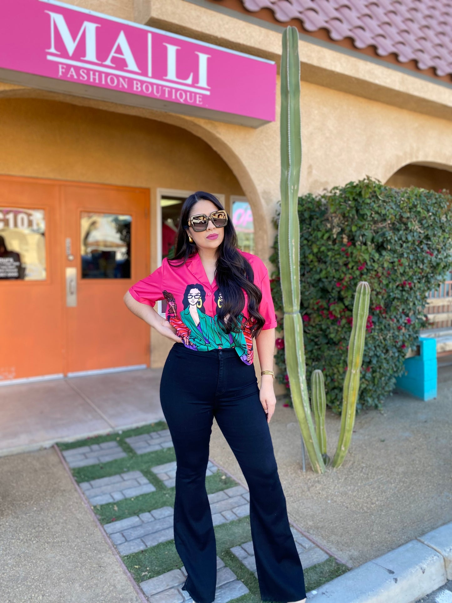Button Up Fashion Top