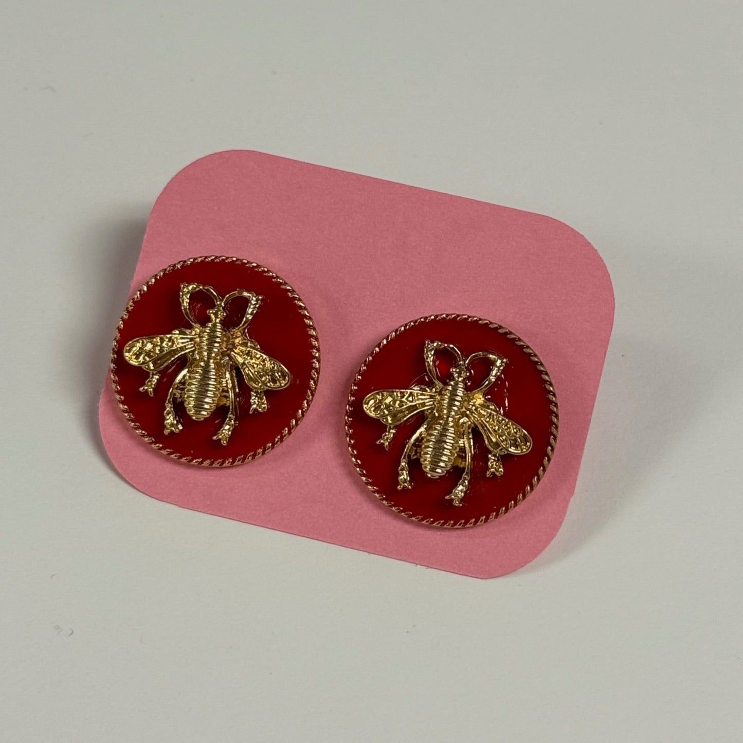 Queen Bee Stud Earrings (1 Inch)