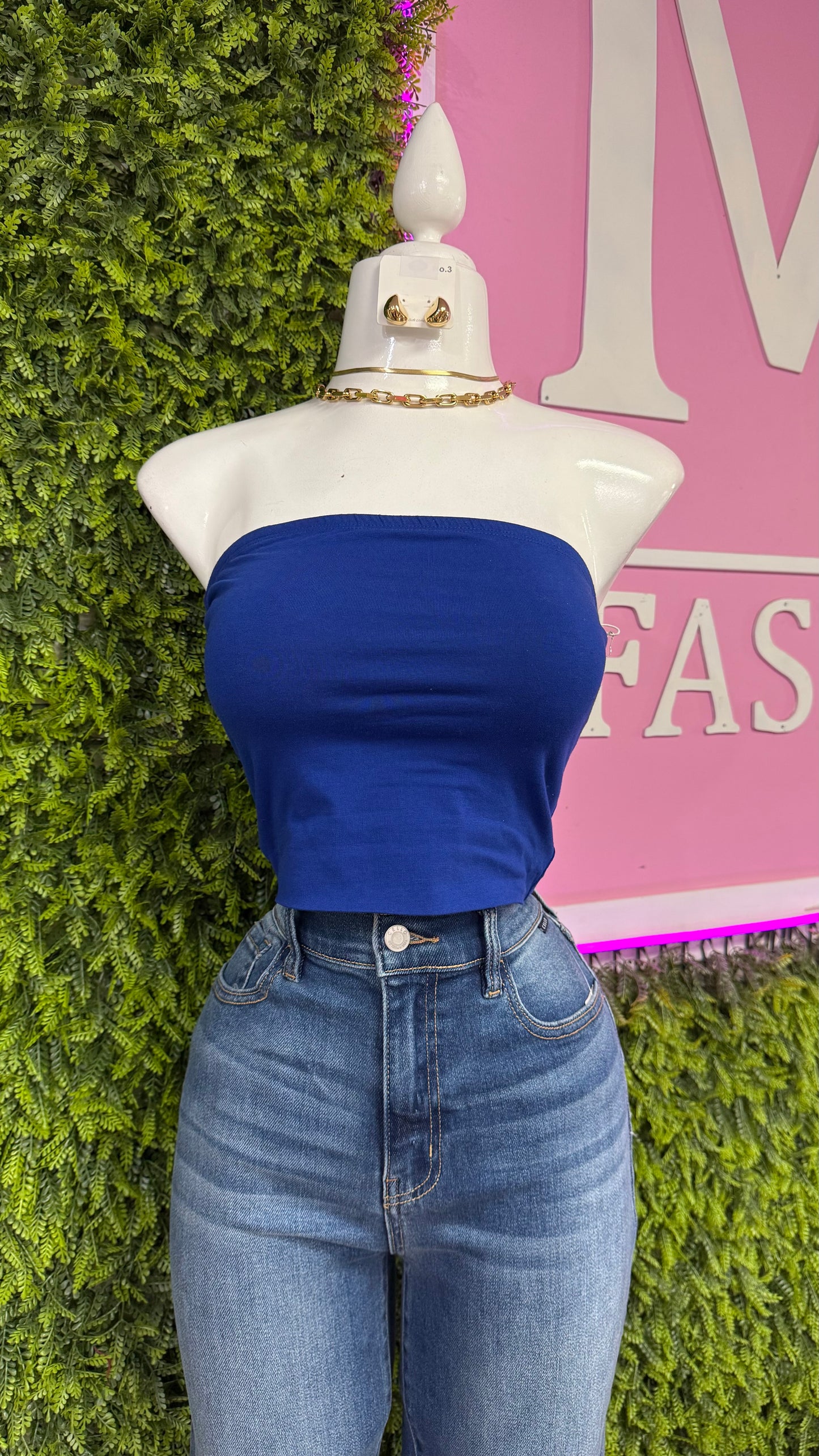 Royal Blue Tube Top