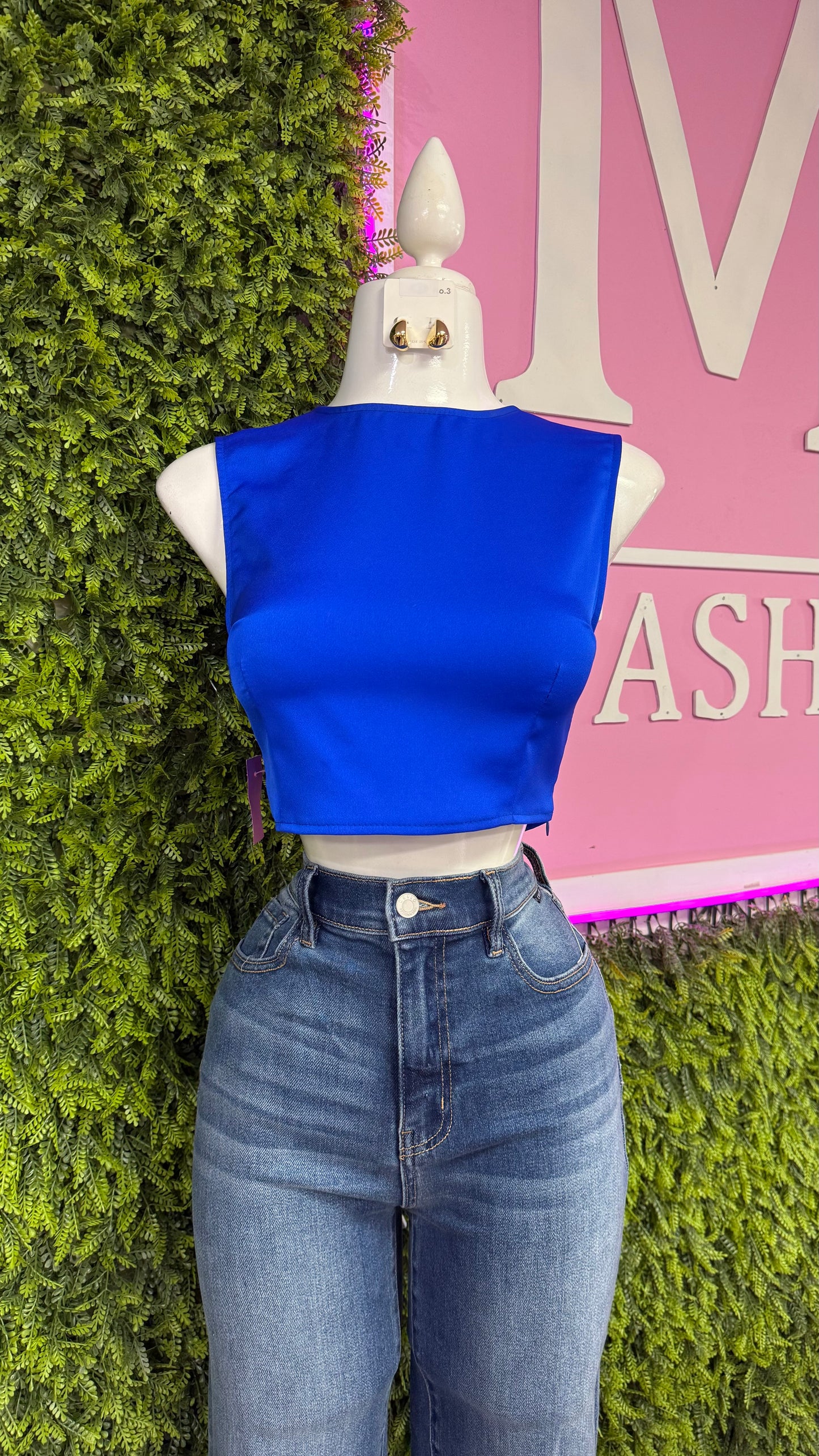Satin Crop Top