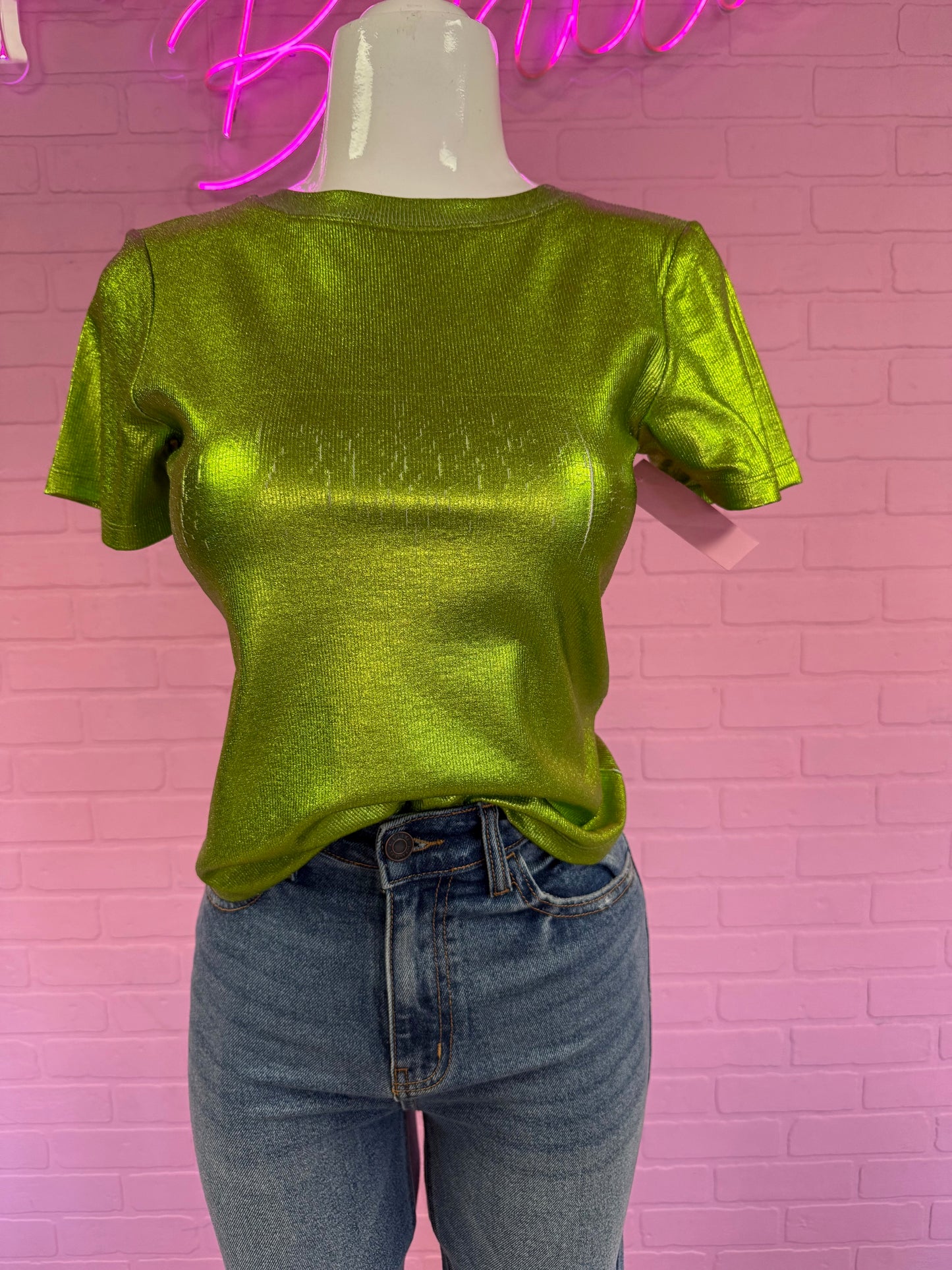 Green Metallic T-Shirt