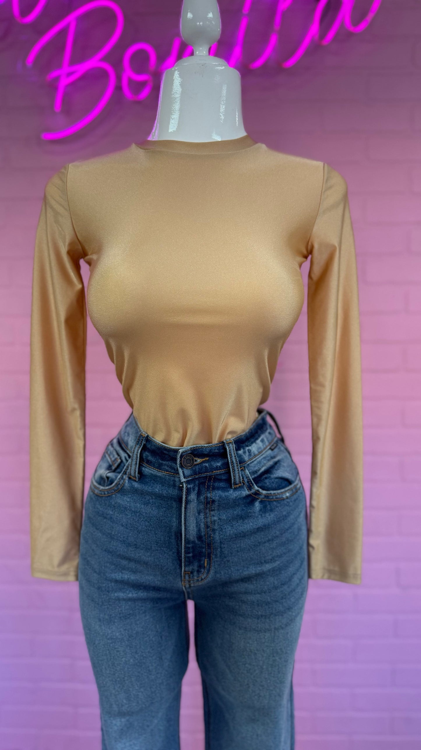 Nude Lycra Bodysuit