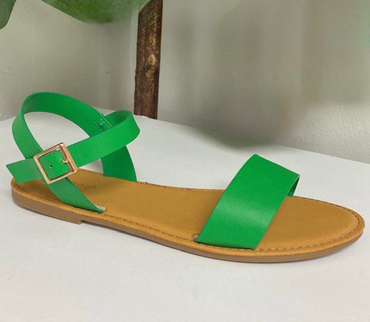 Green Summer Sandals