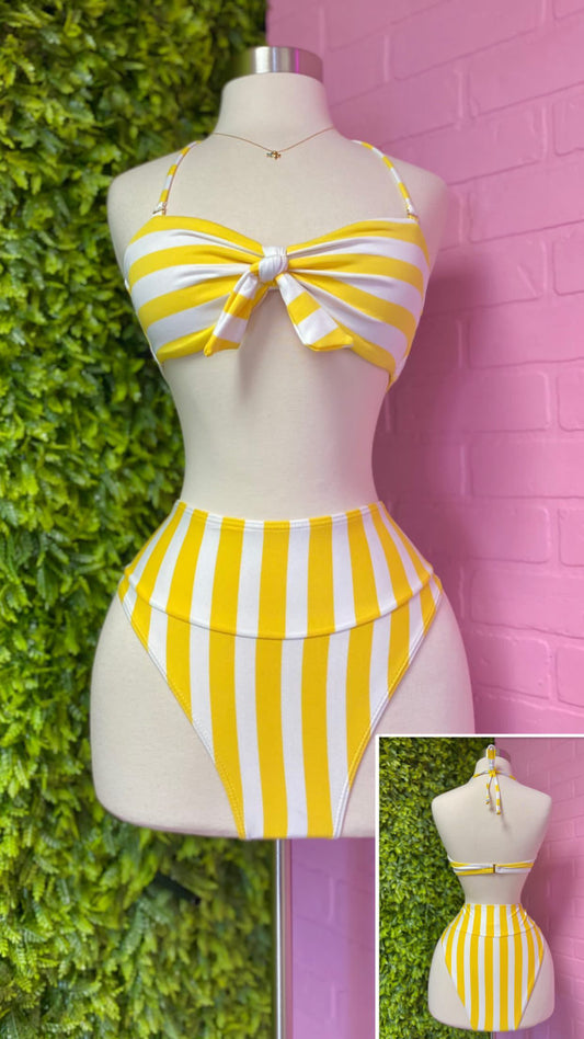 Striped 2 Piece Bikini