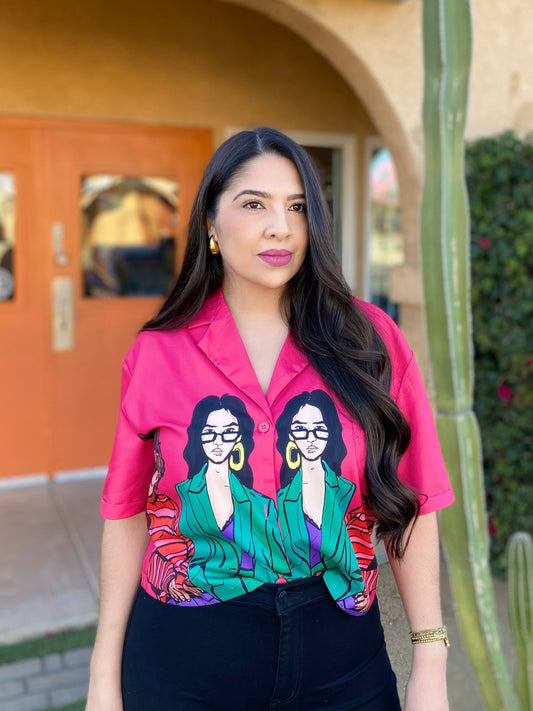 Button Up Fashion Top