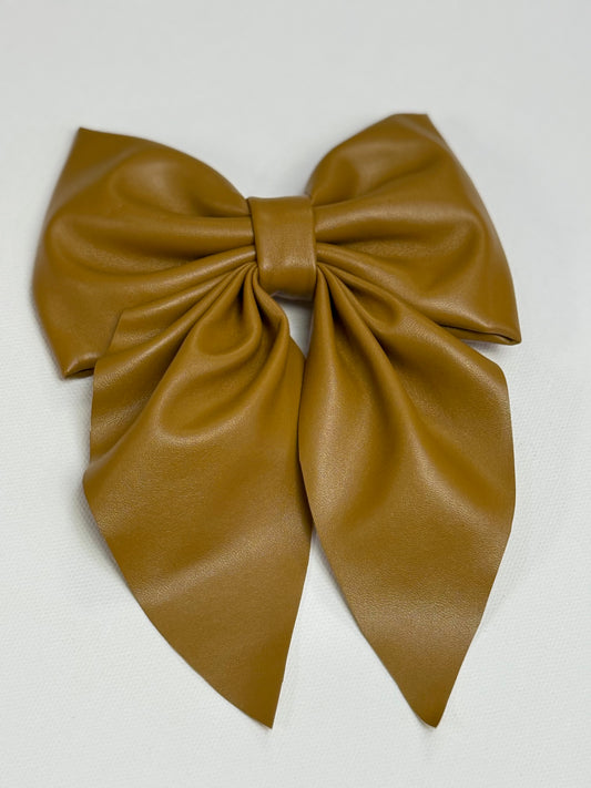 Leather Coquette Bow