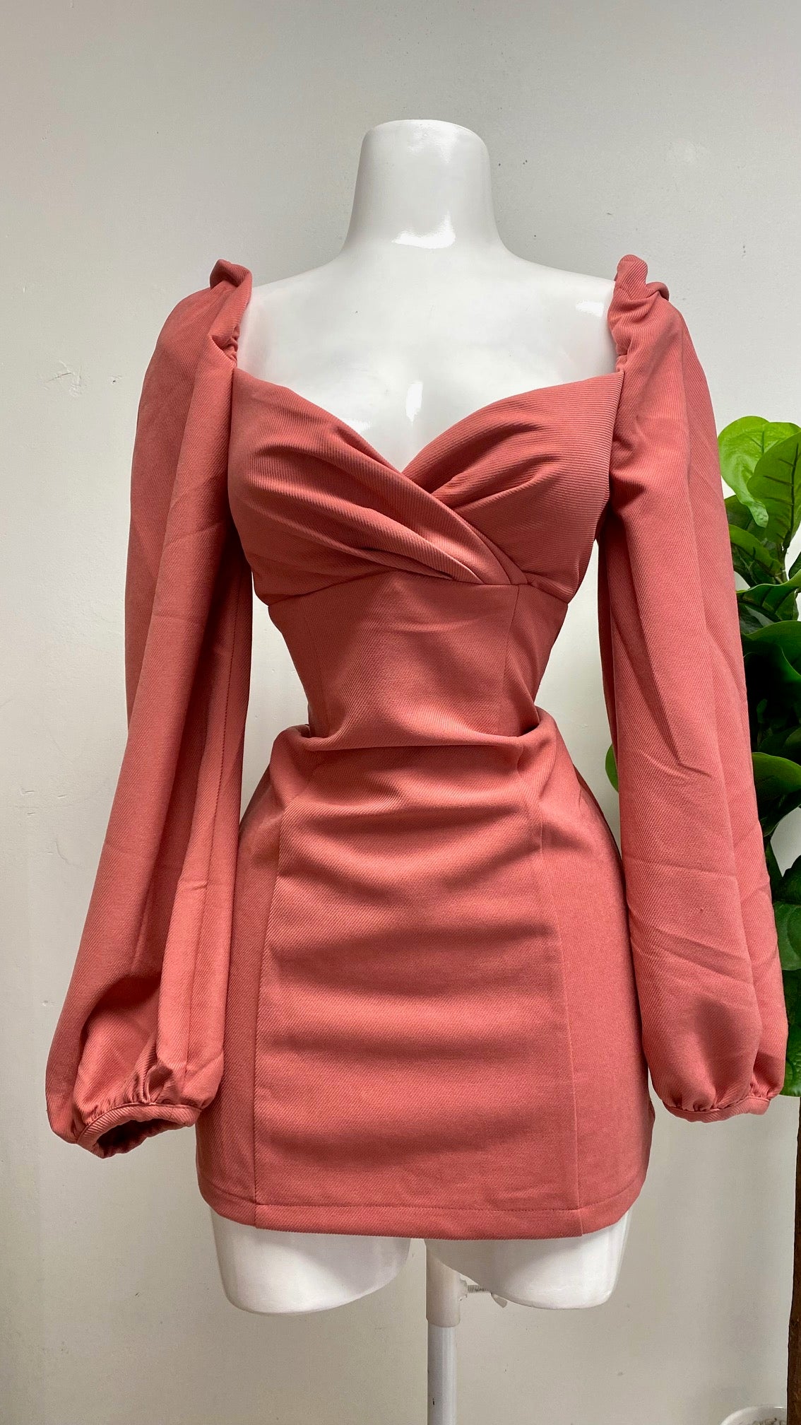 Dusty Pink Mini Dress