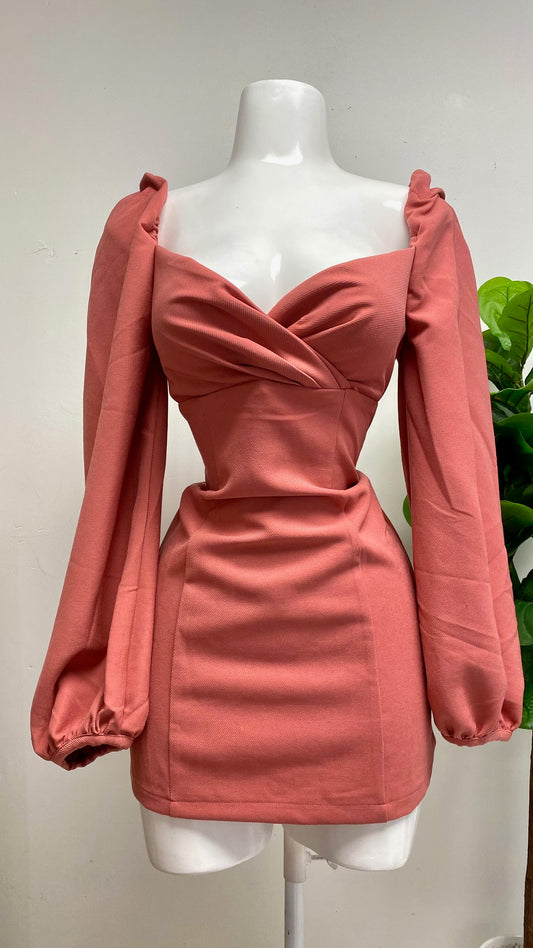 Dusty Pink Mini Dress