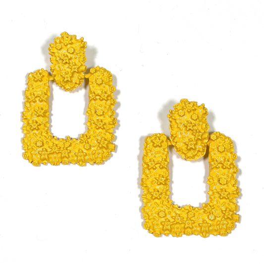 Metal Colored Earrings (1.5 x 2.5 inches)