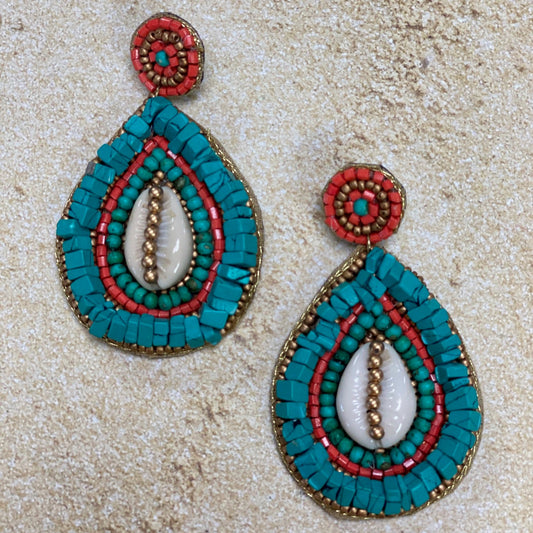 Beaded Earrings (2 x 3 inch)