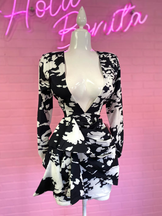 Black and White Dress