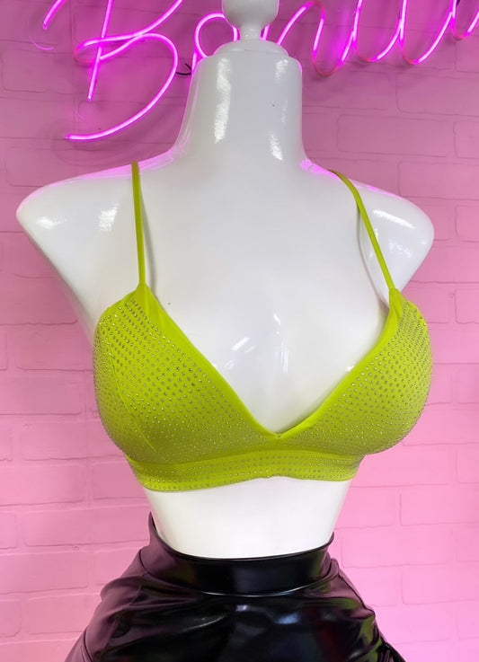 Neon Green Bralette Top
