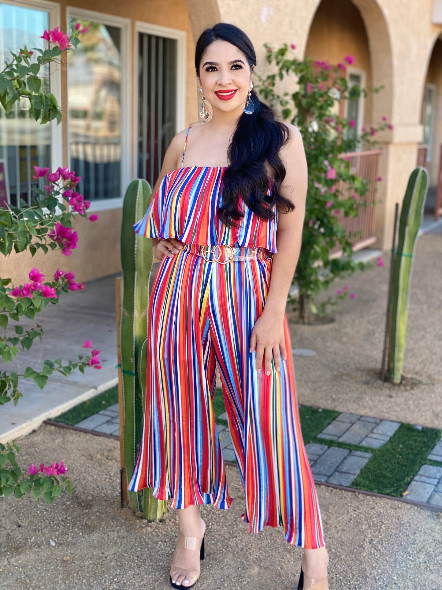 Multicolor Striped Jumpsuit