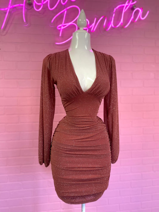 Dark Rose Shimmer Dress