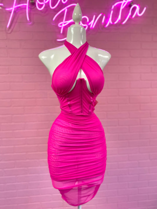 Halter Neck Mini Dress