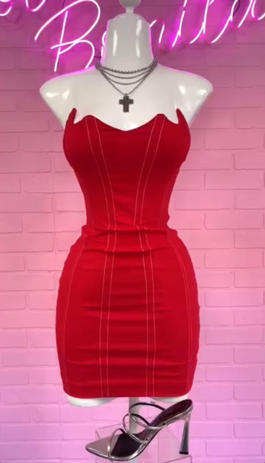 Strapless Mini Dress