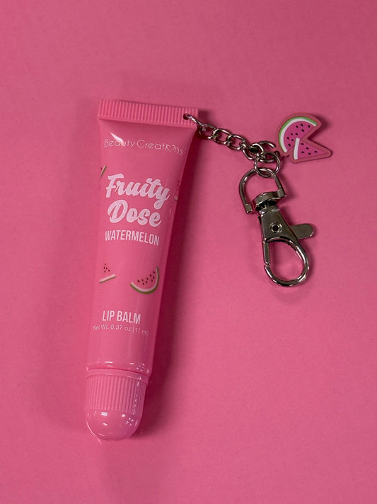 Watermelon Lip Balm Keychain
