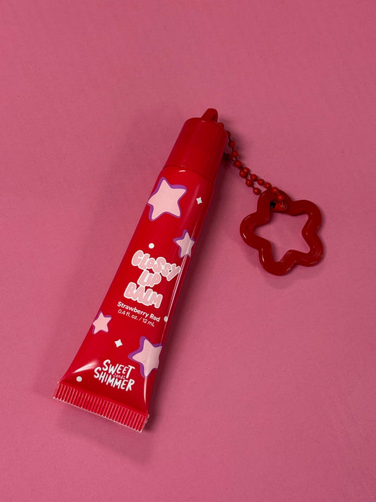 Strawberry Lip Balm Keychain