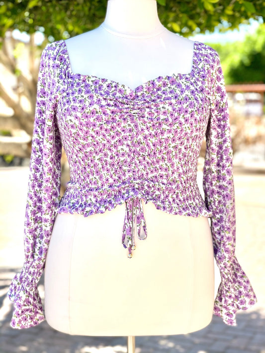Floral Off Shoulder Top (Curvy)