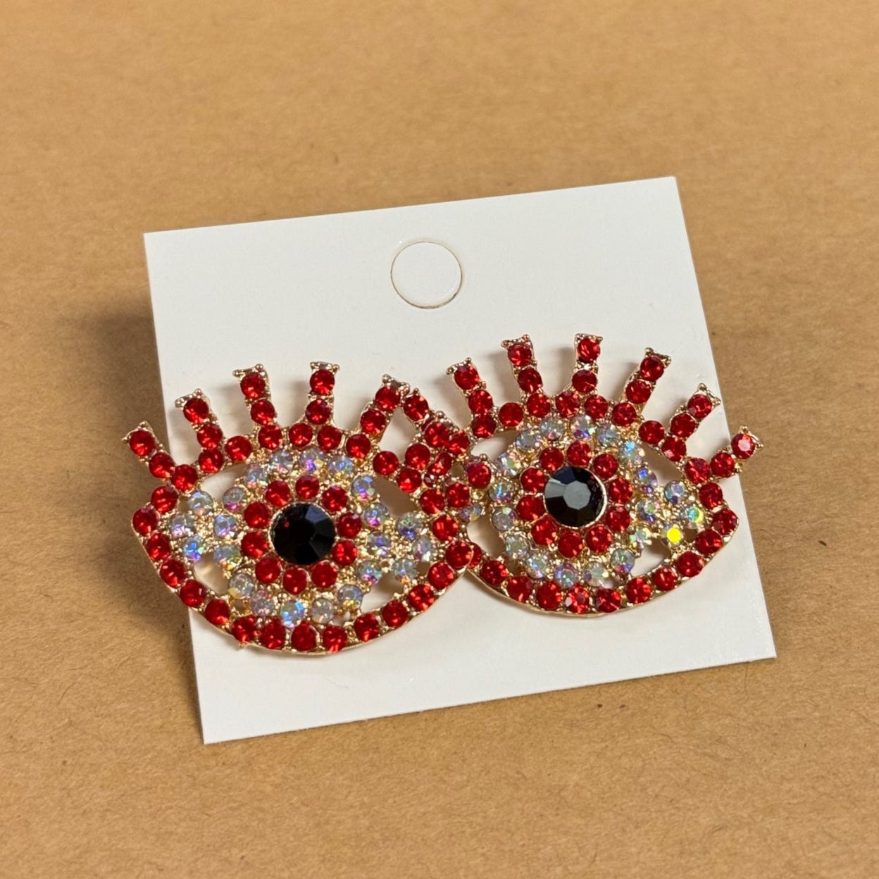 Evil Eye Stud Earrings (1.5 Inches)
