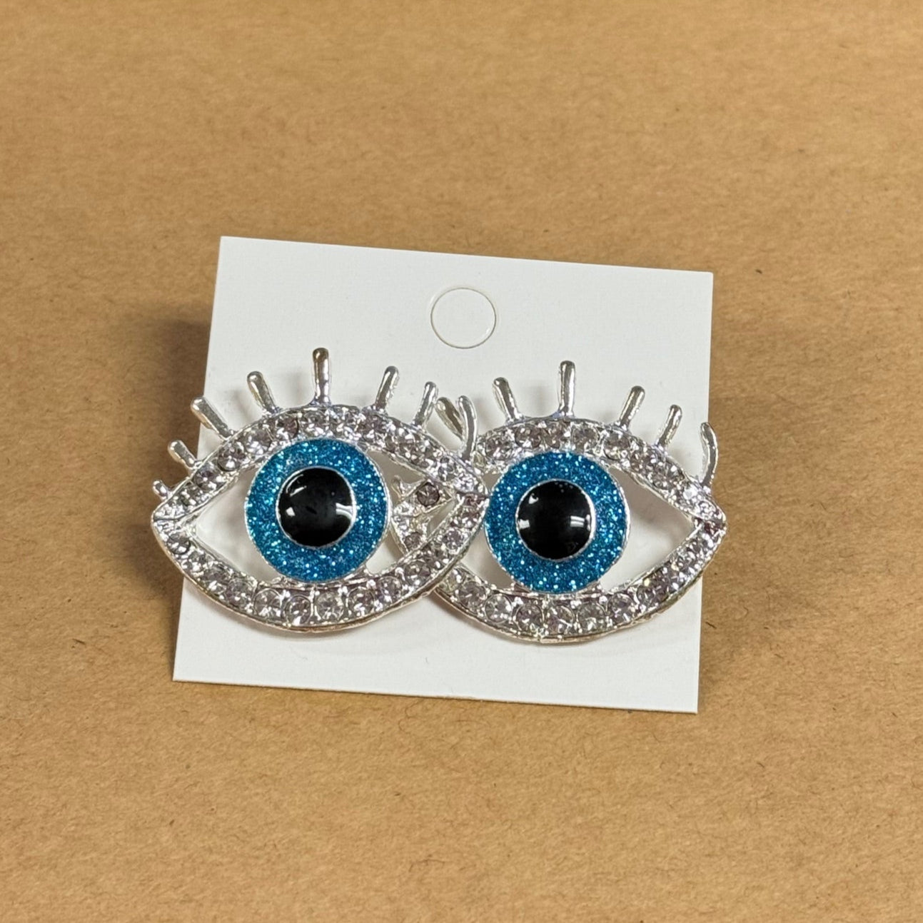 Evil Eye Stud Earrings (2 inch)