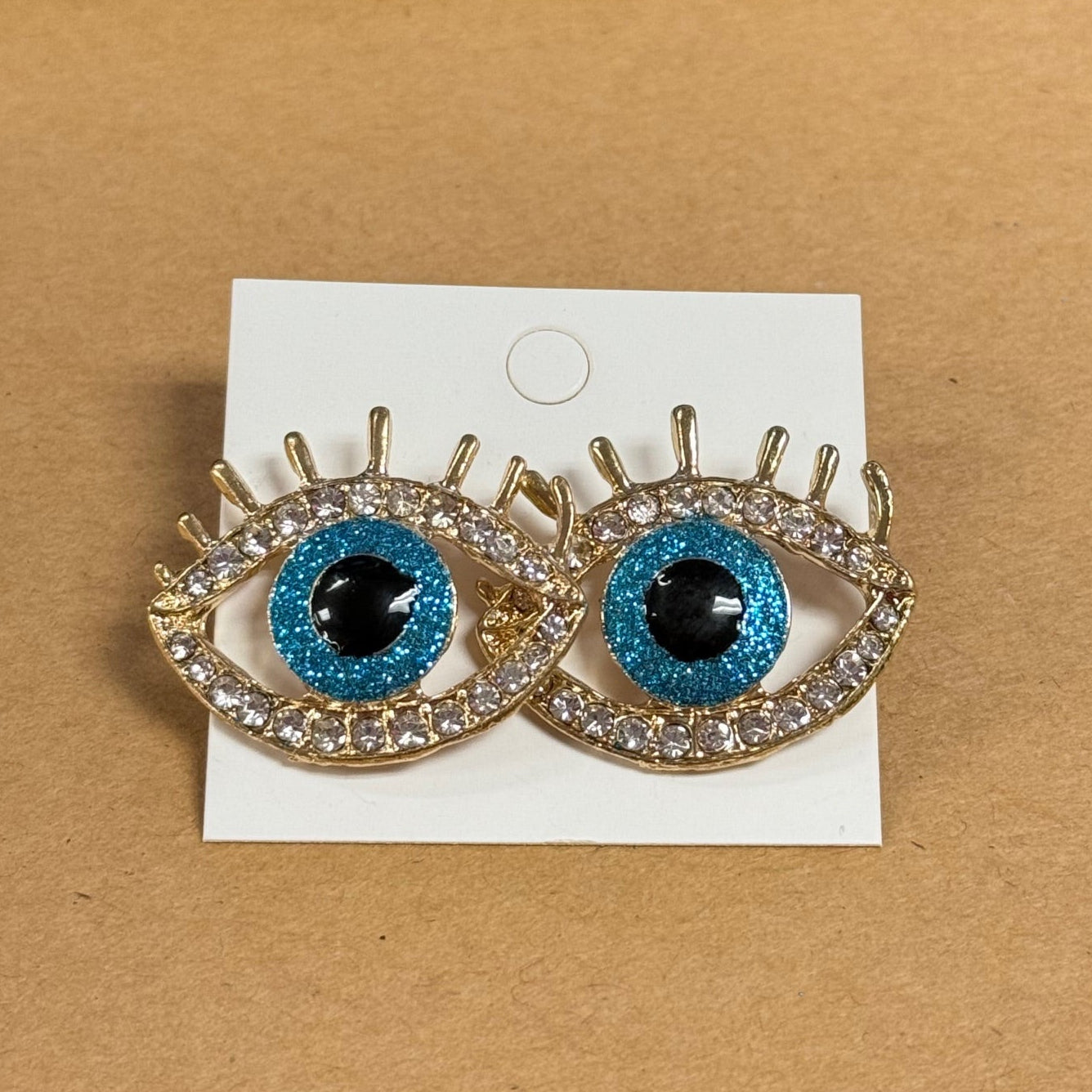 Evil Eye Stud Earrings (2 inch)