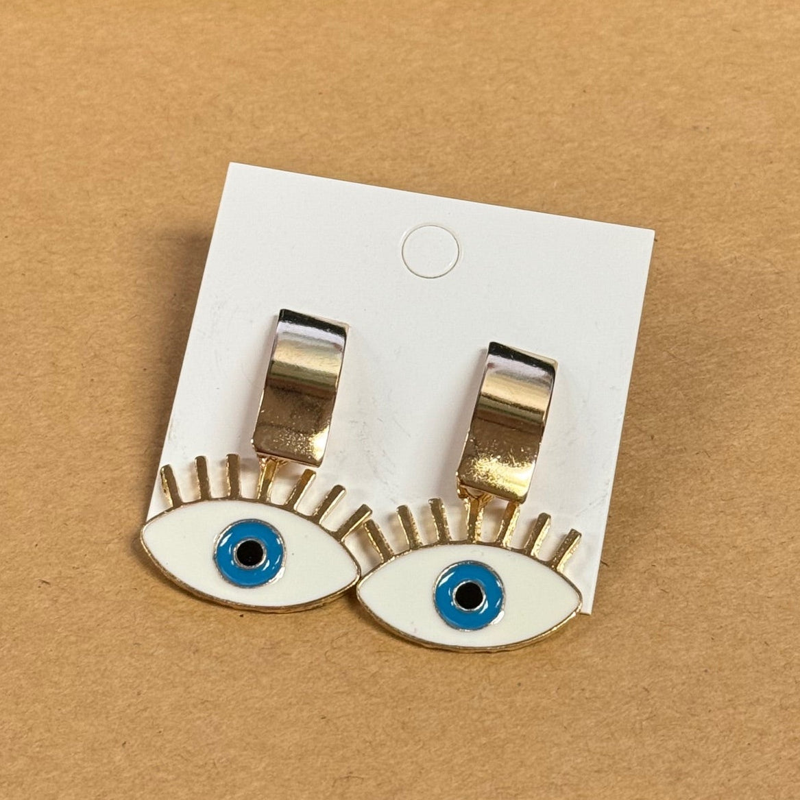 Evil Eye Dangle Earrings (2 Inch)