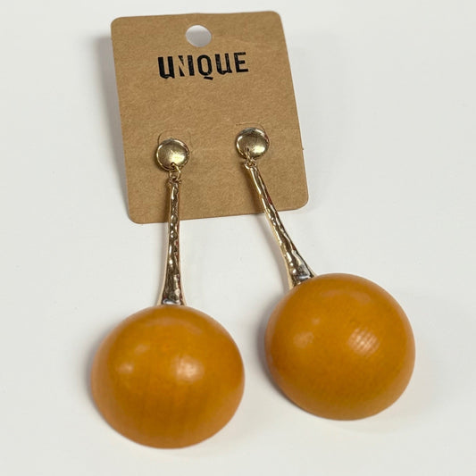 Wooden Dangle Earrings (2x4 Inch)