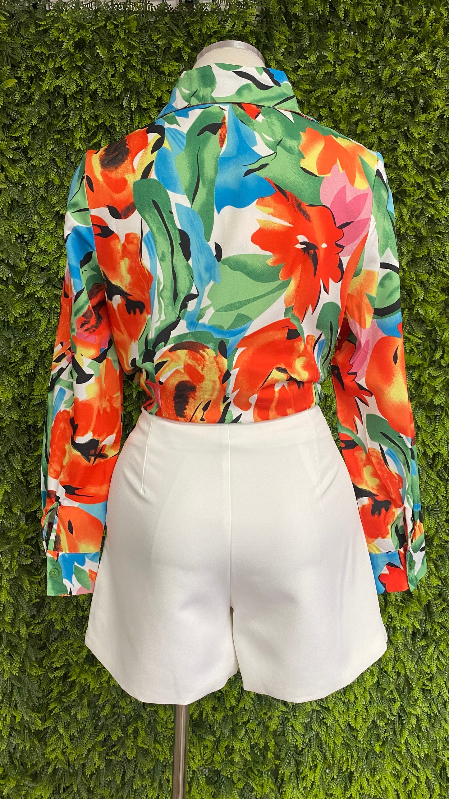 Multicolor Tropical Top