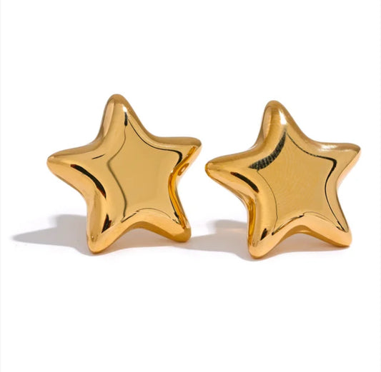 Stainless Steel Star Studs