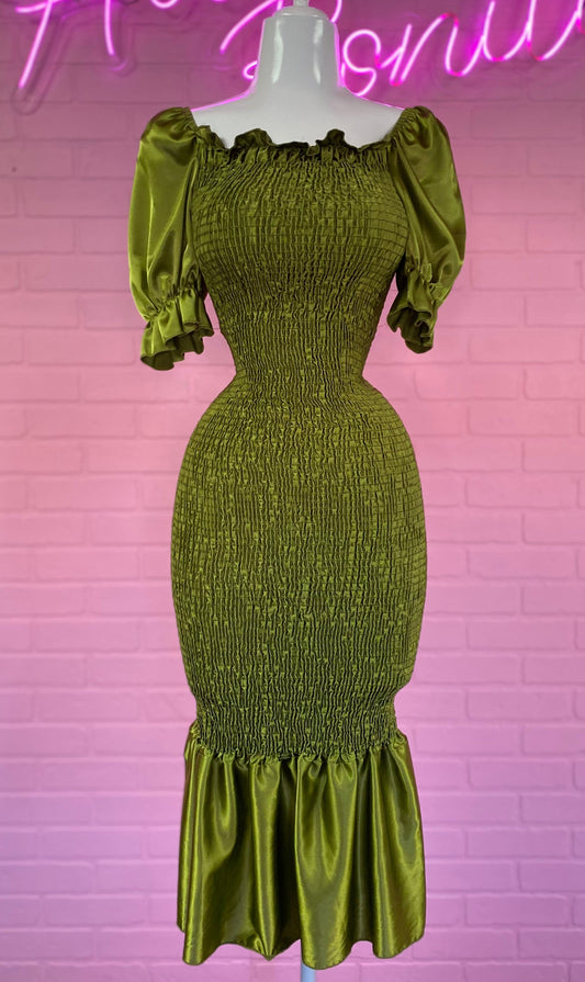 Olive Green Maxi Dress