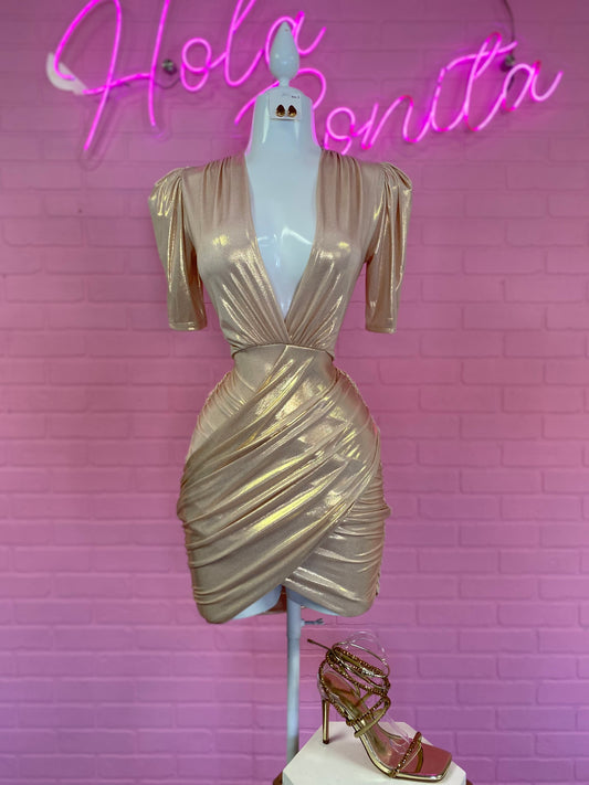 Ruched Mini Dress