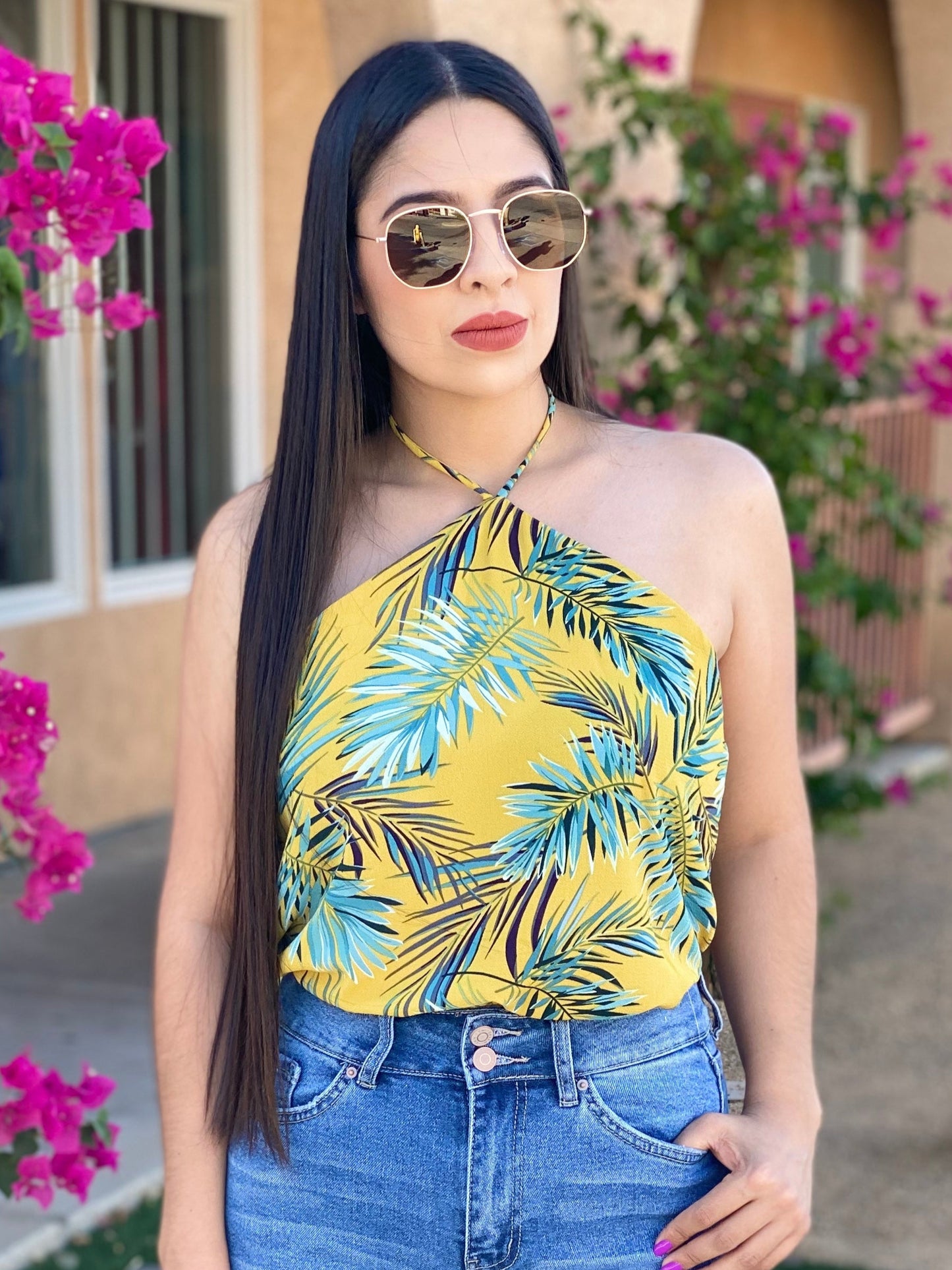 Tropical Halter Top