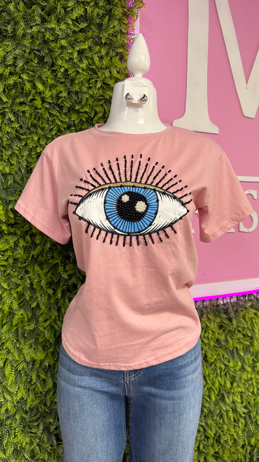 Dusty Rose Graphic T-Shirt