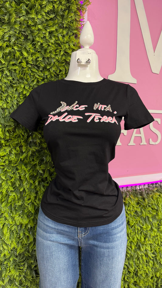 Black Graphic T-Shirt