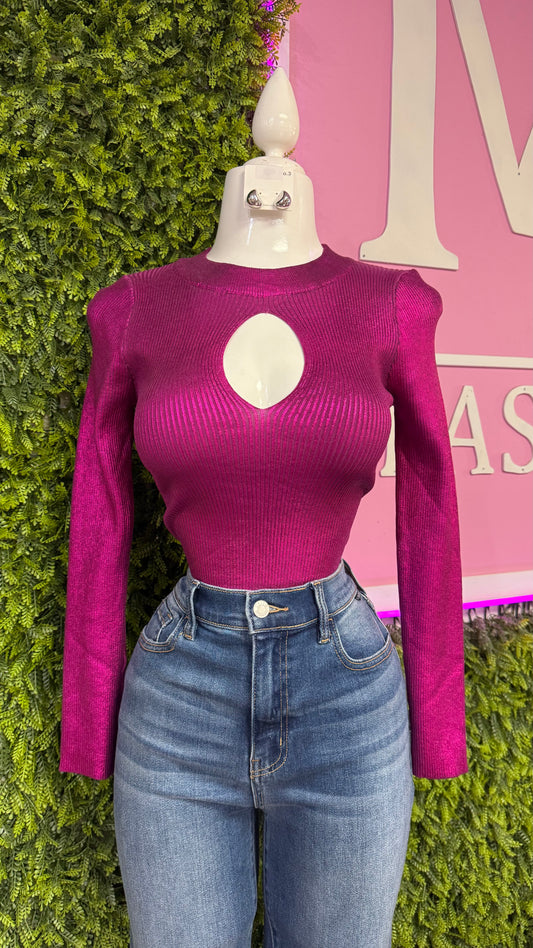 Metallic Pink Bodysuit