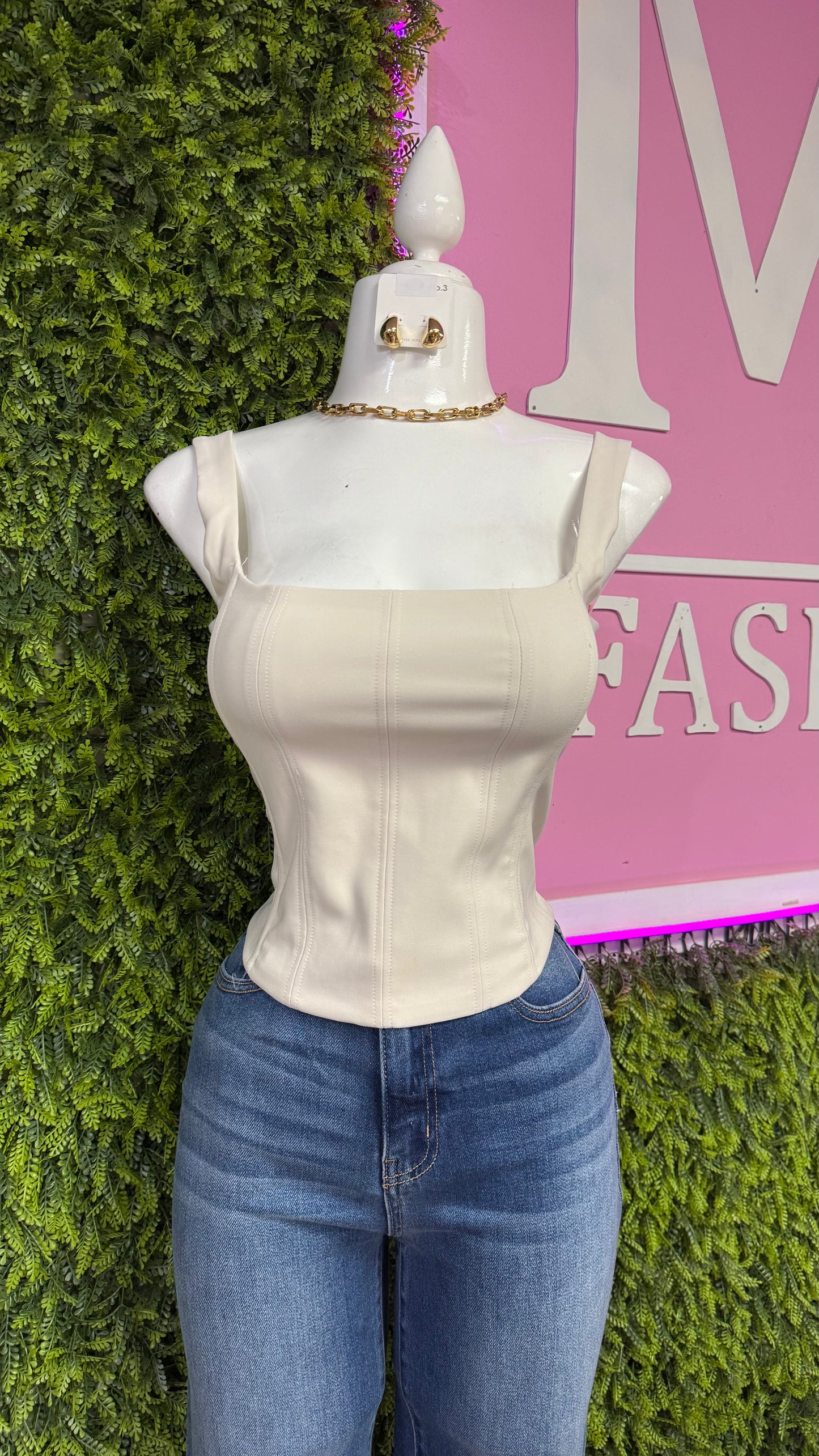 Ivory Corset Top