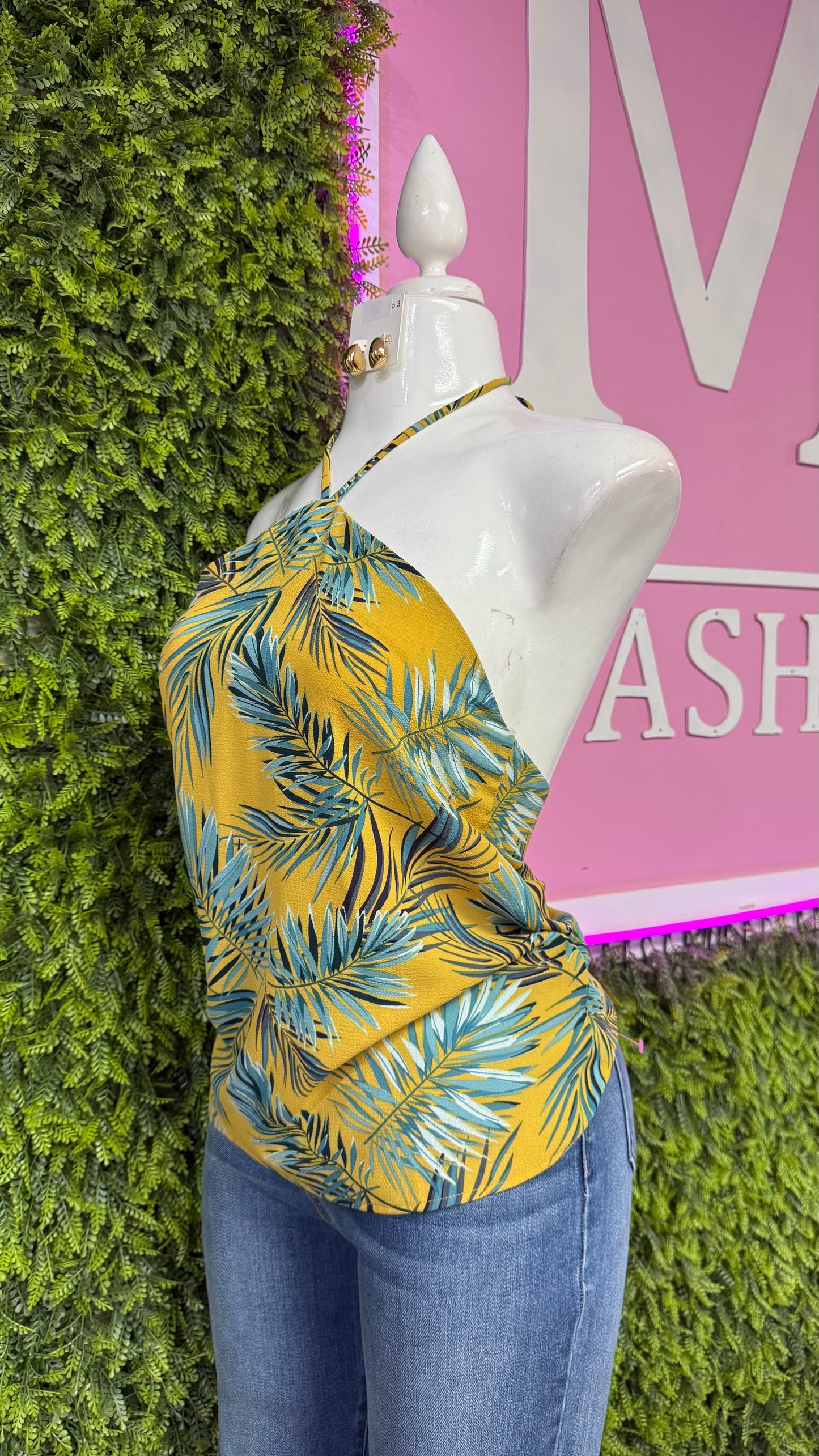Tropical Halter Top