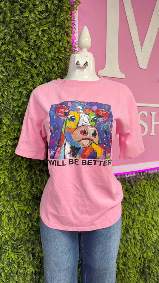 Pink Graphic T-Shirt