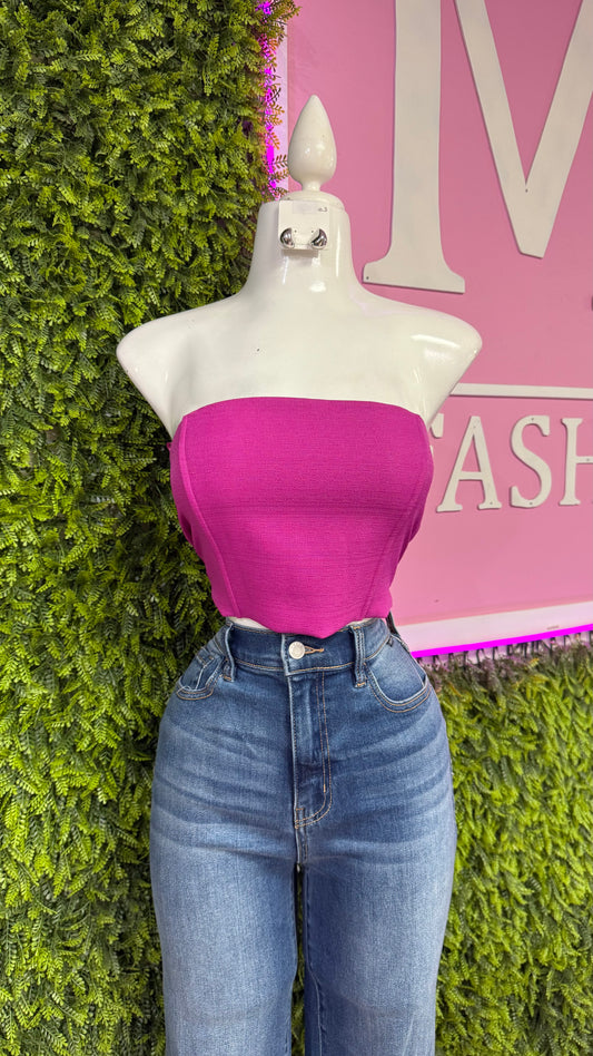 Magenta Tube Top