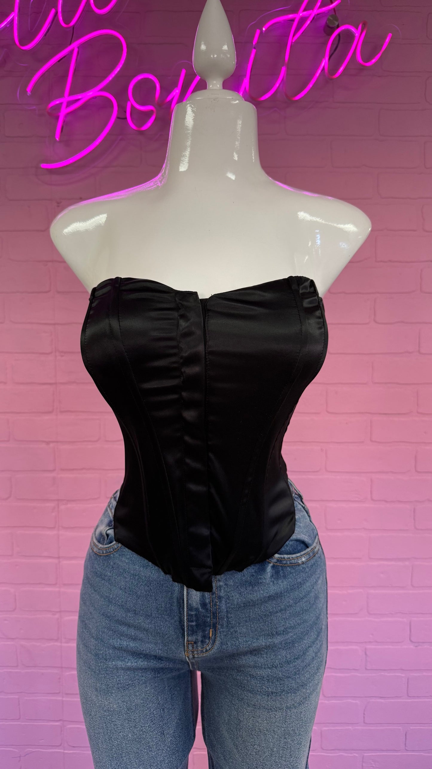 Satin Corset Top