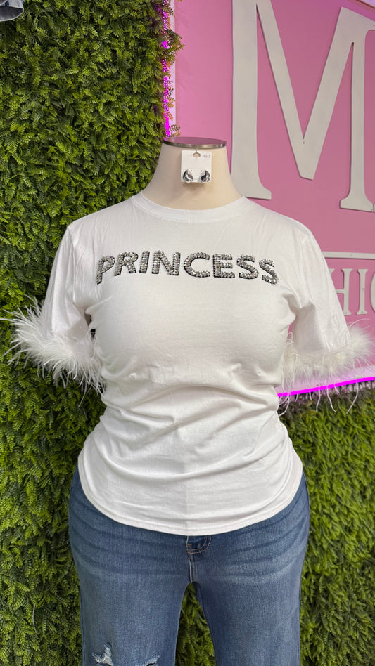 White Graphic Top (Curvy)