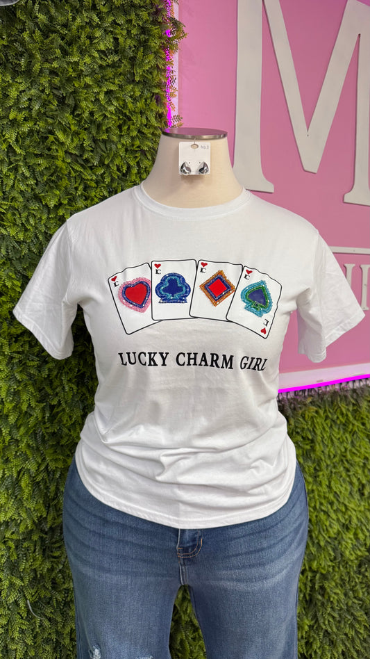 White Graphic Top (Curvy)